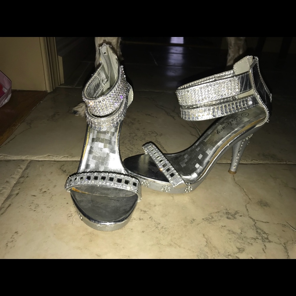 Silver heels
